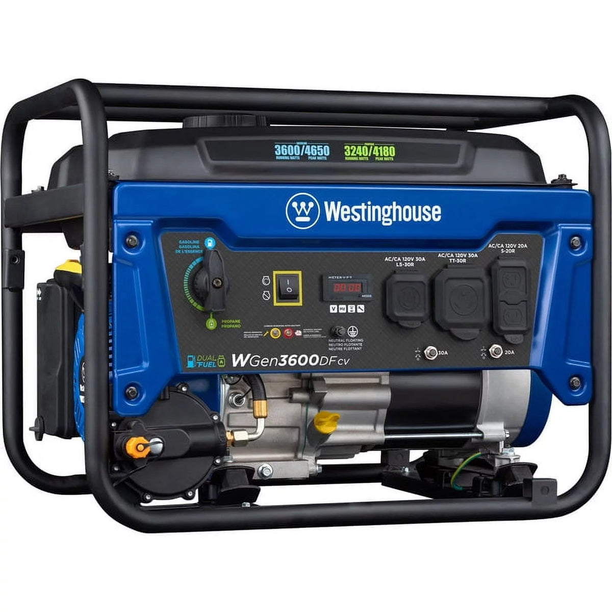 4650 Peak Watt Dual Fuel Portable Generator O568941