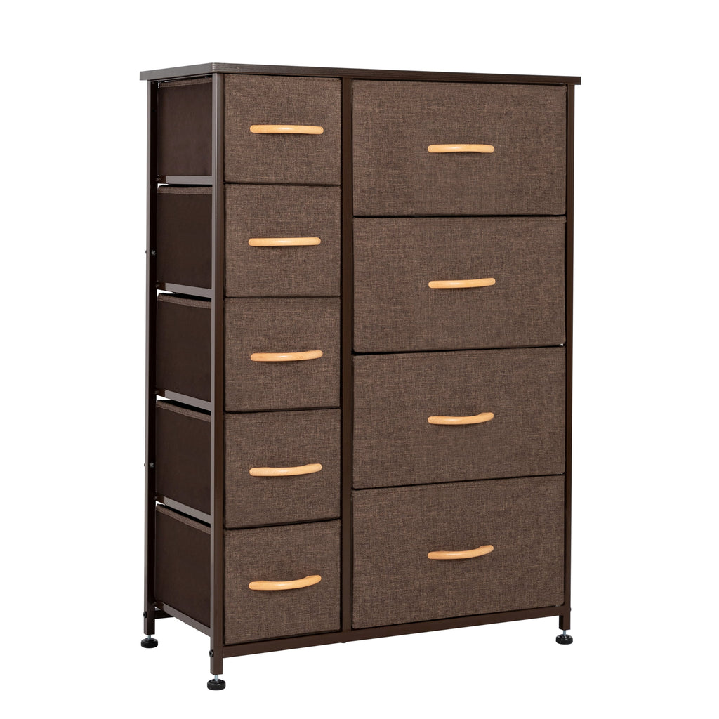 9 Drawer Brown Dresser P2128