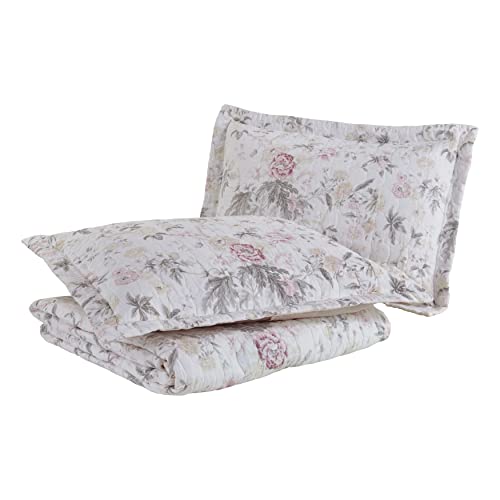 King Reversible Cotton Quilt Set with Shams J25942