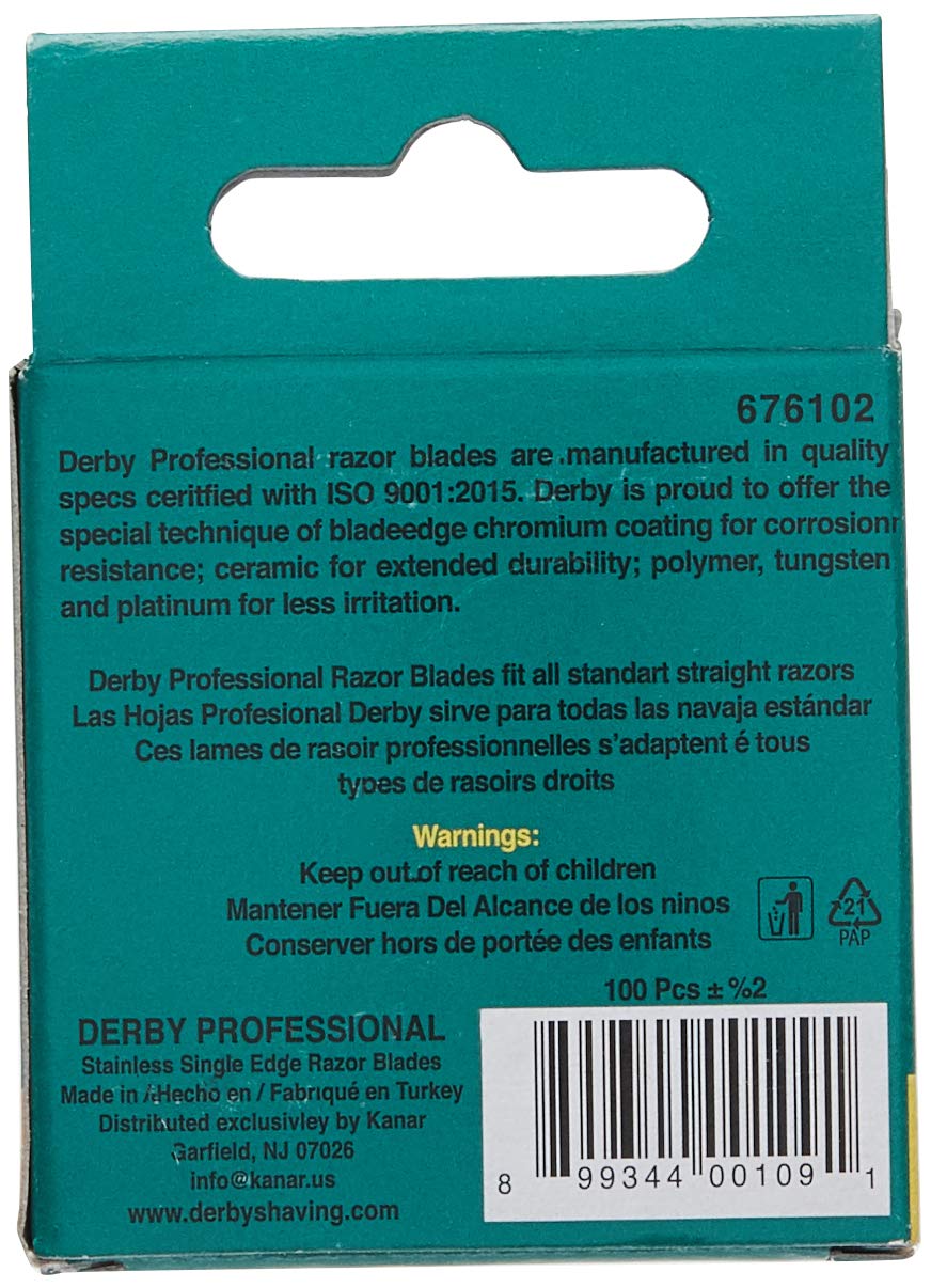 100 Single Edge Razor Blades D5605