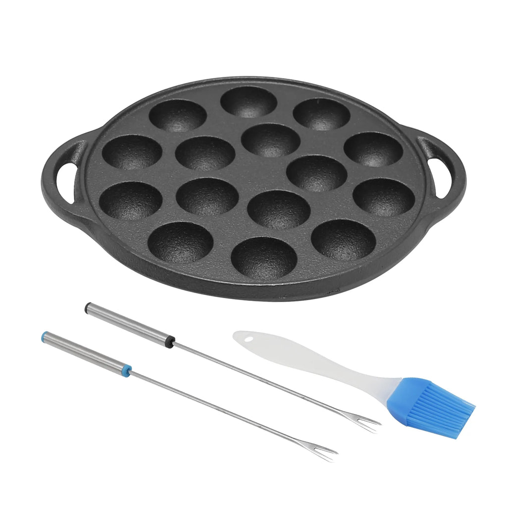 Cast Iron 15 Holes Takoyaki Pan H349494