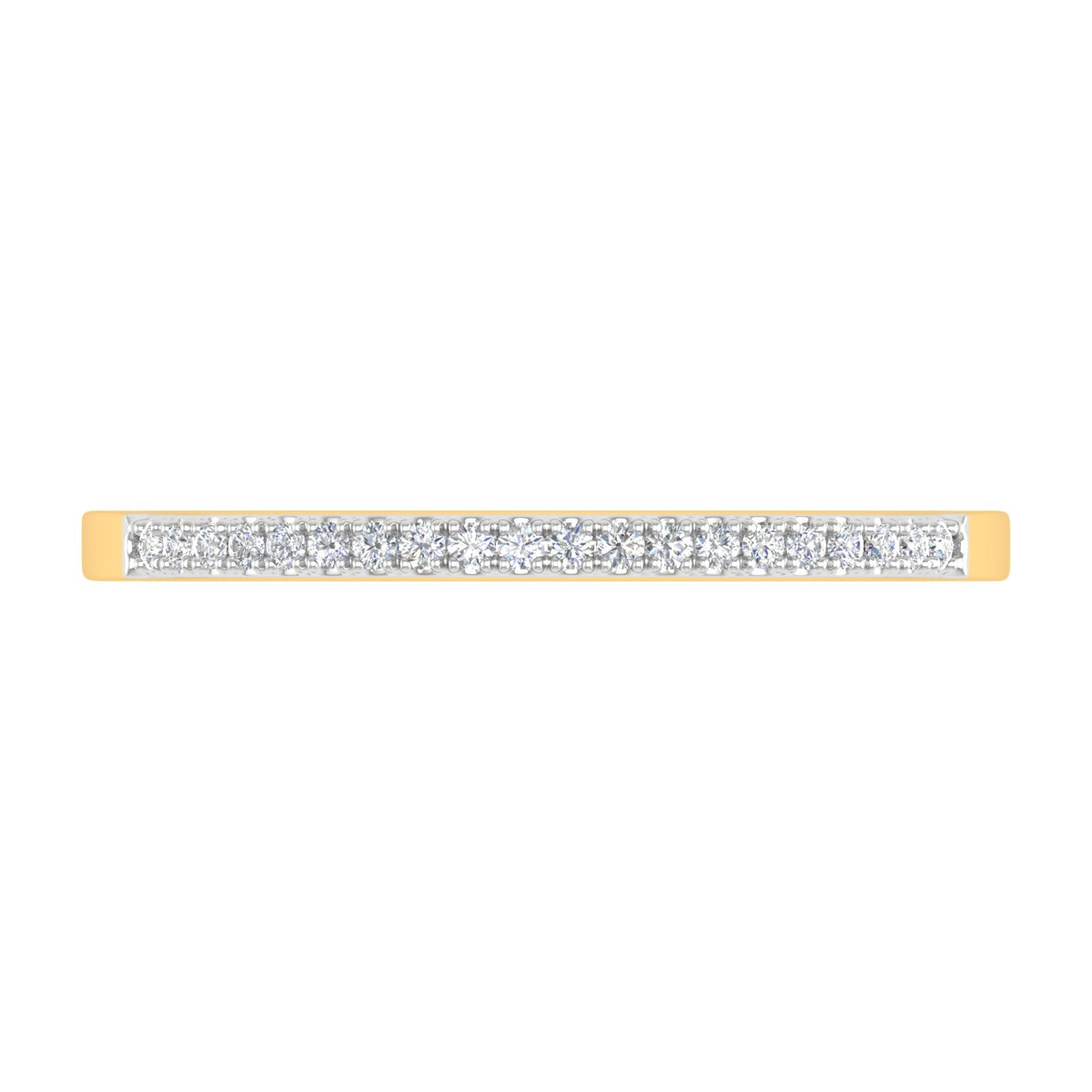10K Yellow Gold Diamond Stackable Ring N38737