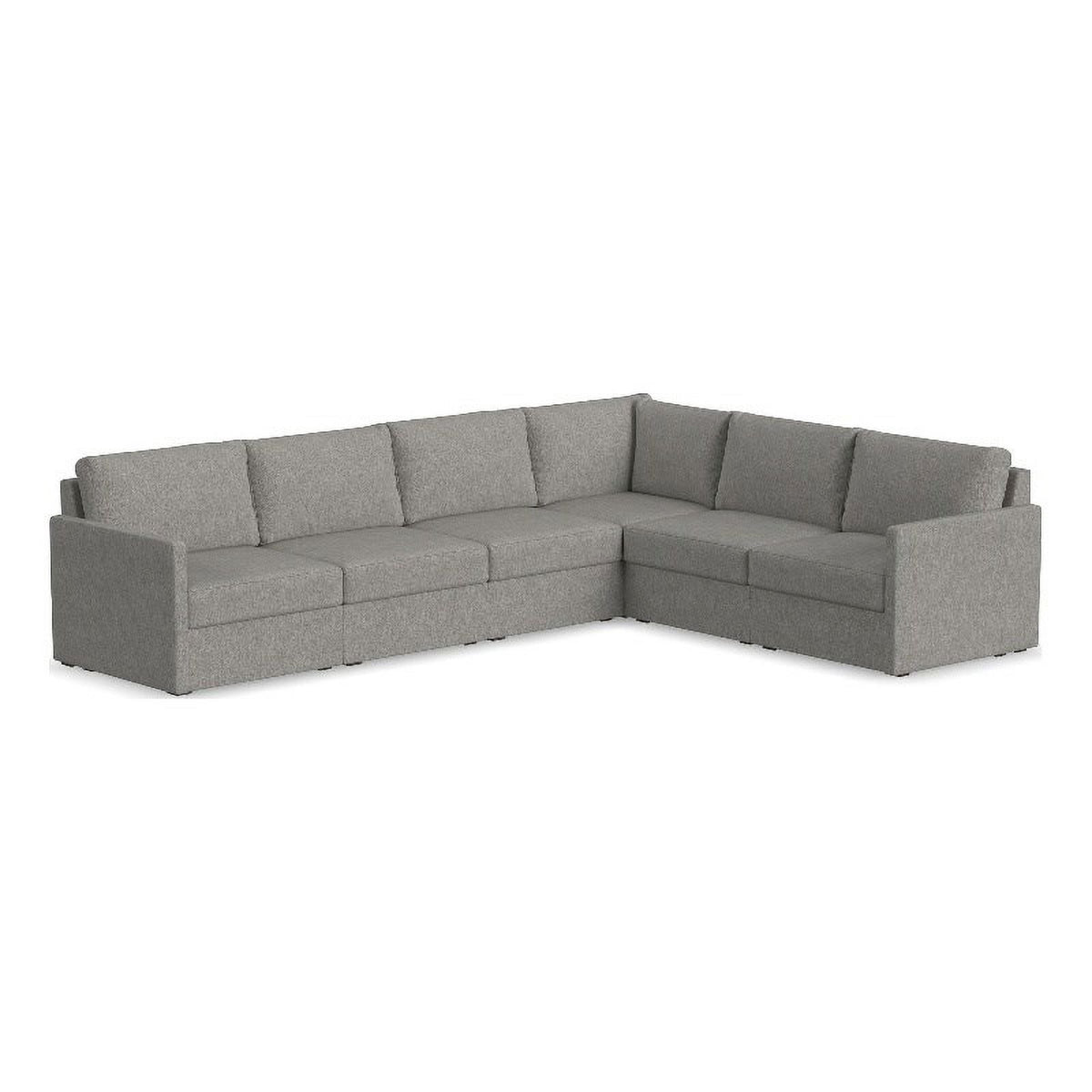Gray 6 Seat Sectional with Performance Fabric K829009