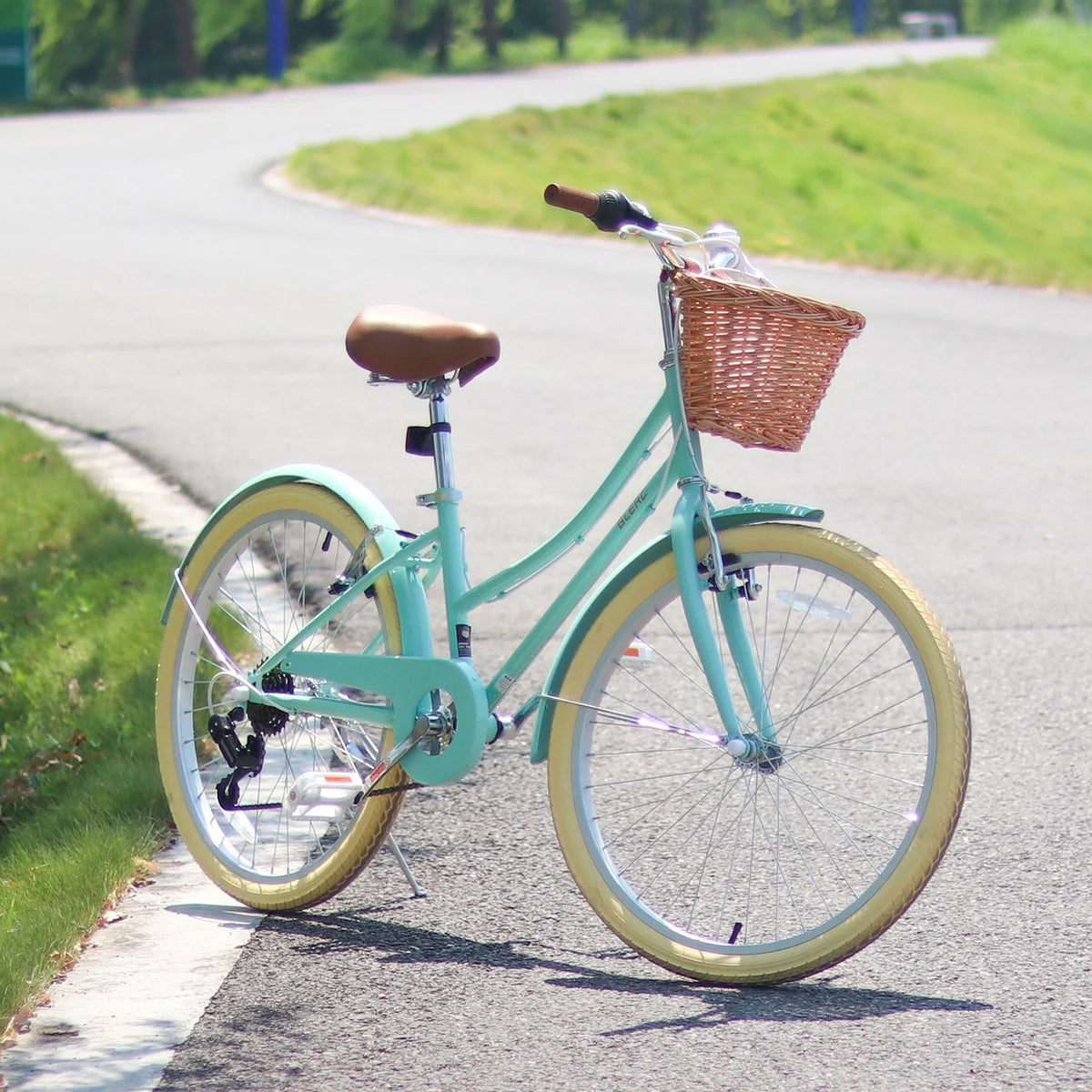 24 Girls Cruiser Bike 6-Speed Purple B7688