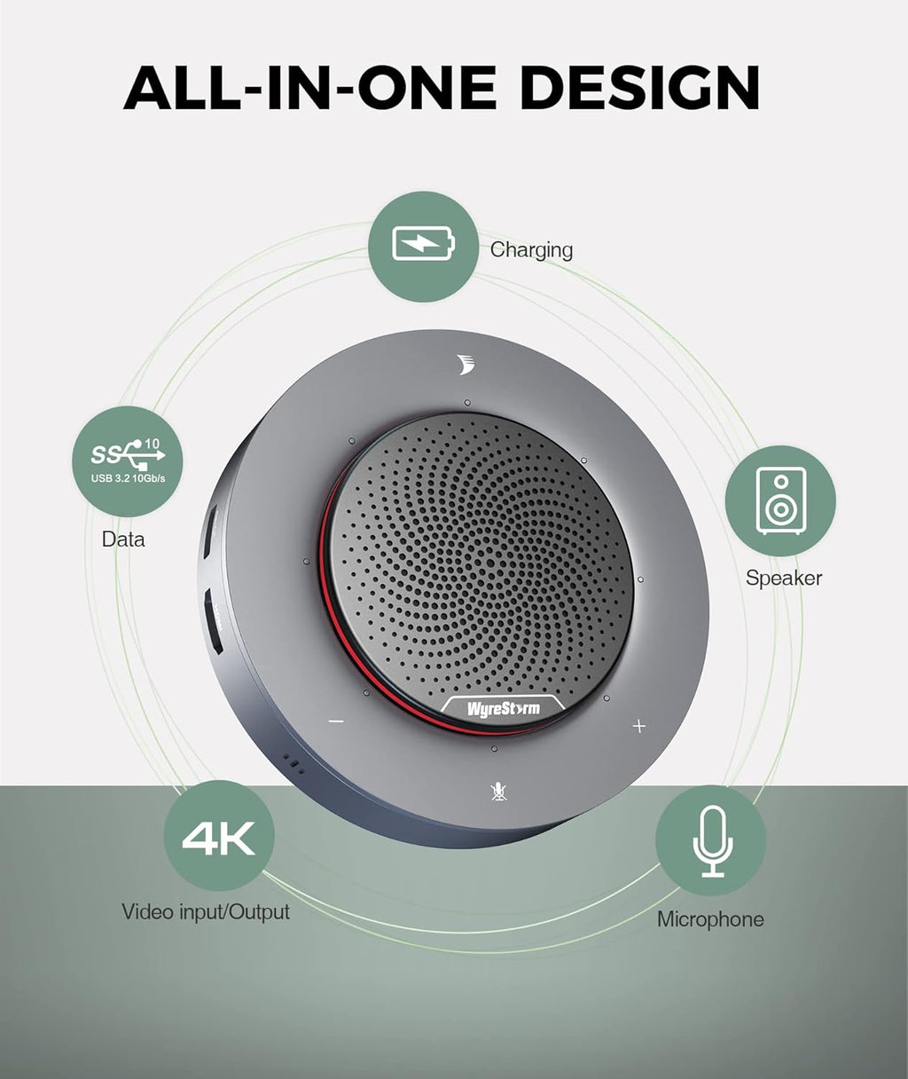 Conference Speaker with 4 Noise-canceling Mics D509607