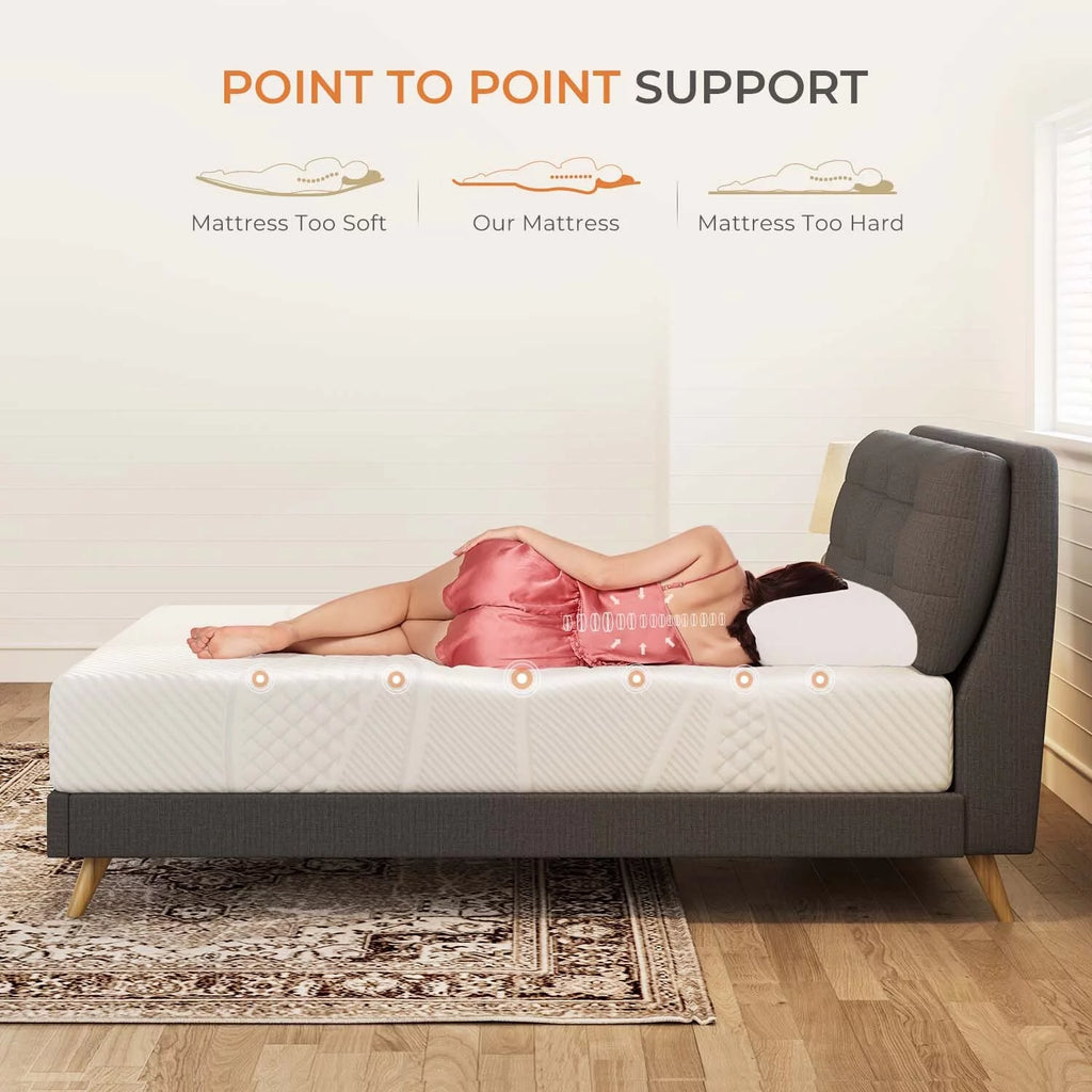 10'' Cooling Gel Memory Foam Queen Size Mattress B537