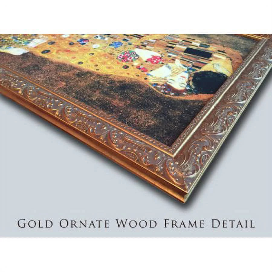 12x12 Gold Ornate Wood Frame and Double Matted Museum Art Print K95933