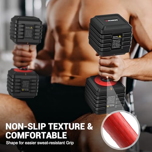 Adjustable Dumbbells Set of 2 with Anti-Slip Handle D80335