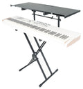 2-Tier X-Stand Keyboard or DJ Stand with Quick Release and Shelf G78088