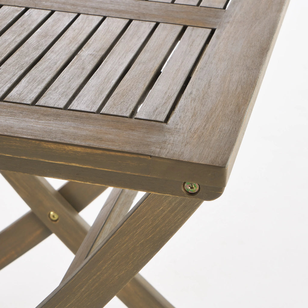 Acacia Wood 3 Piece Folding Bistro Set H526