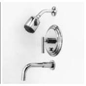 Flat Black Tub and Shower Trim Set C815
