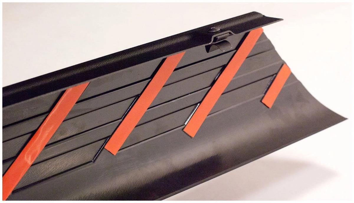 Black Smooth Finish BedRail Caps 2-Piece Set A140