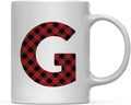 Hot Chocolate Coffee Mug Gift, Red Plaid, 1-Pack N991