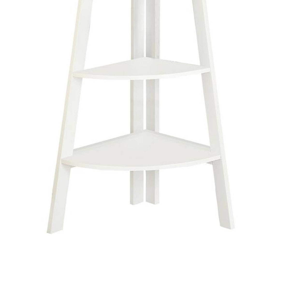 White Corner Ladder Shelf A168