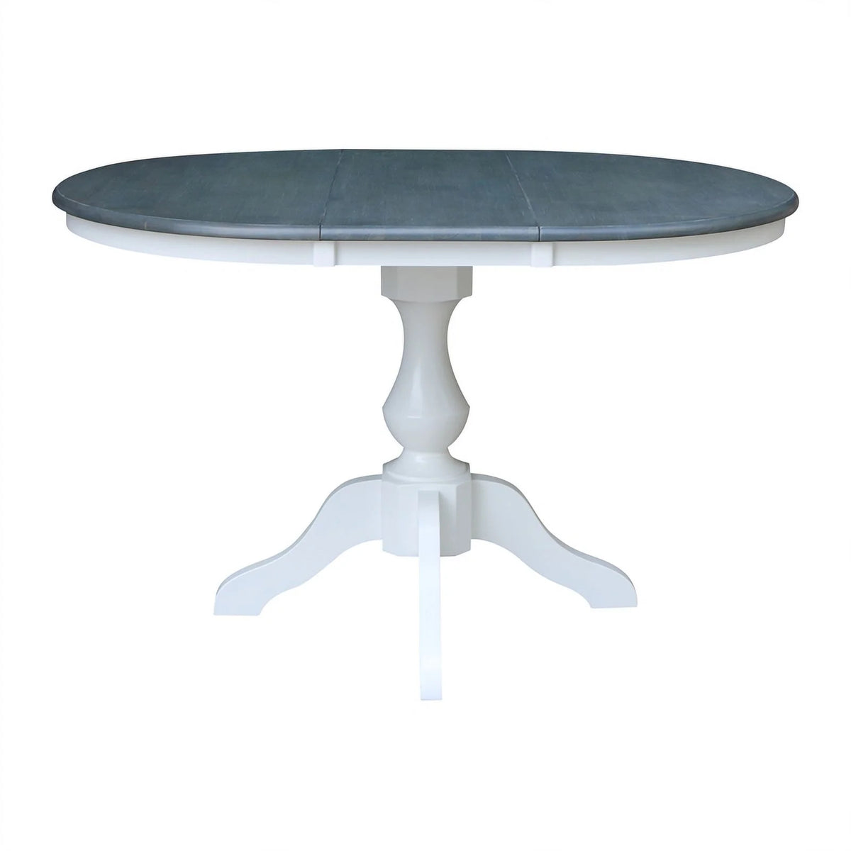 Round Wood Extension Dining Table with 4 Chairs A4284