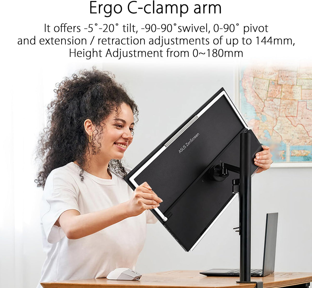 22” 1080P Portable Monitor Full HD IPS 100Hz USB-C Q1691
