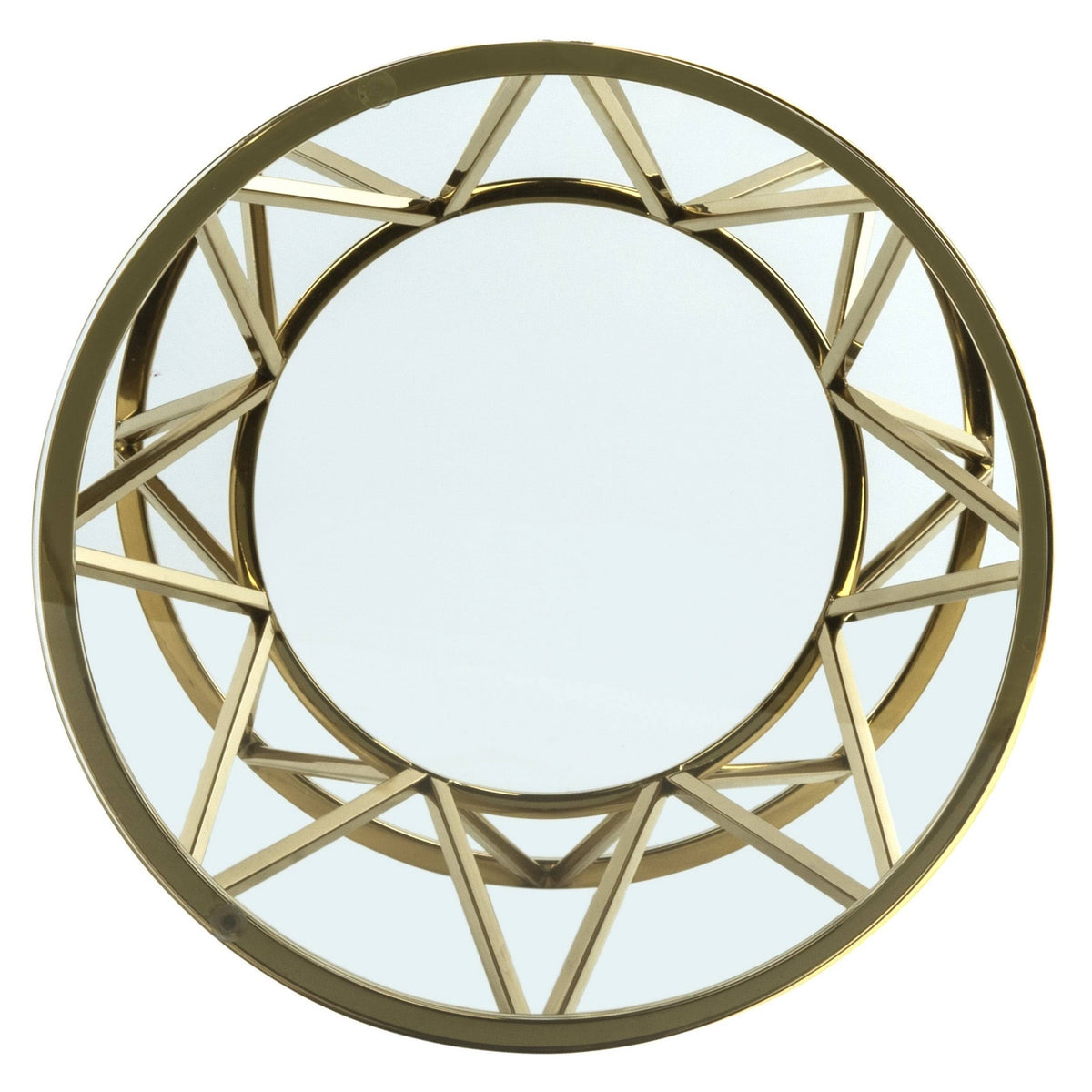 Gold Glass Top End Table L86708