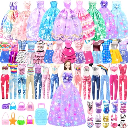 82PCS Doll Clothes and Accessories with Closet for 11.5 Inch Doll G180