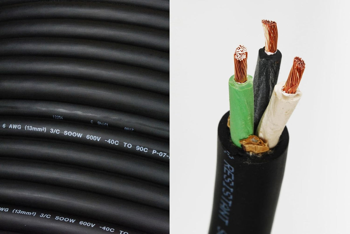 6/3 SOOW 600V Portable Power Cord 25' F271988