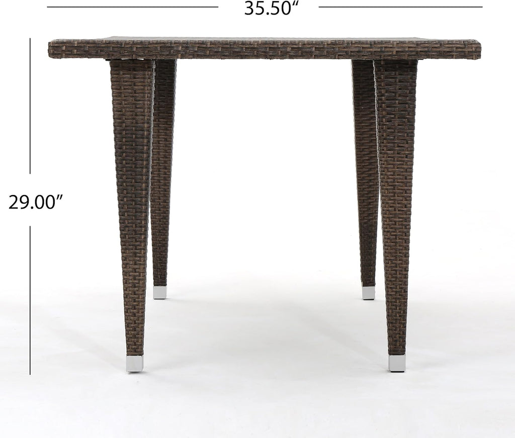 Outdoor Rectangular Wicker Dining Table D803648