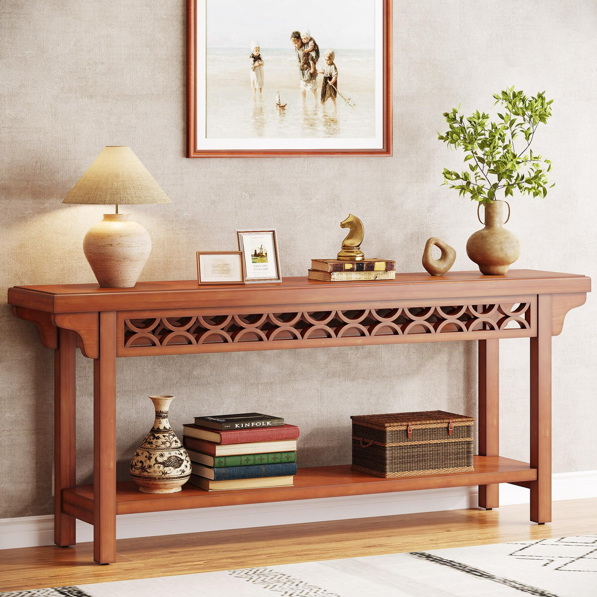 70.8 inch Solid Wood Console Table U780454