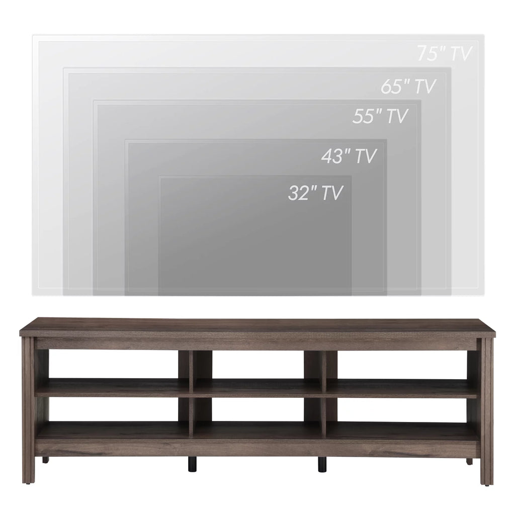 70 Inch Espresso Farmhouse TV Stand D615