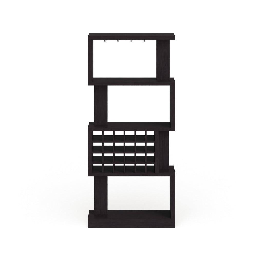 4-Tier Bar Cabinet Cappuccino Brown I932