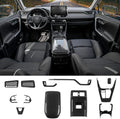 Gear Shift Panel Cover Trim Center Console Cup Holder Panel Frame Cover for Toyota Rav4 2019 2020 2021 2022 Glossy Carbon Fiber Pattern Y9667