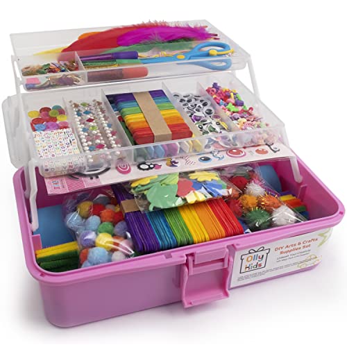Kids Craft Kit in a Plastic Craft Box Organizer D42953