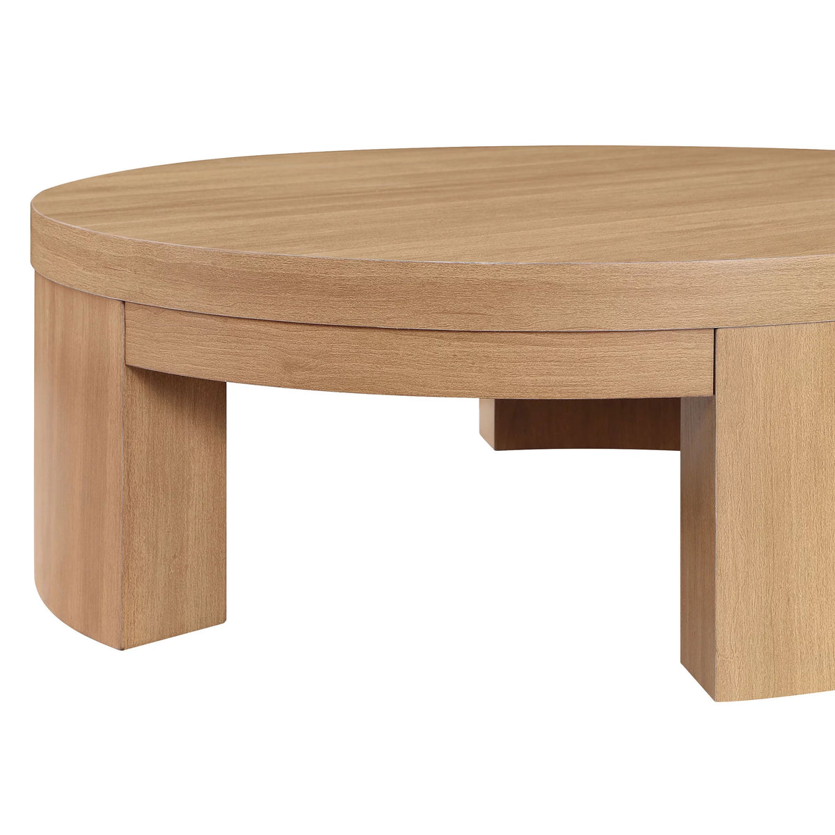 Round Coffee Table Warm Honey Finish Z3713