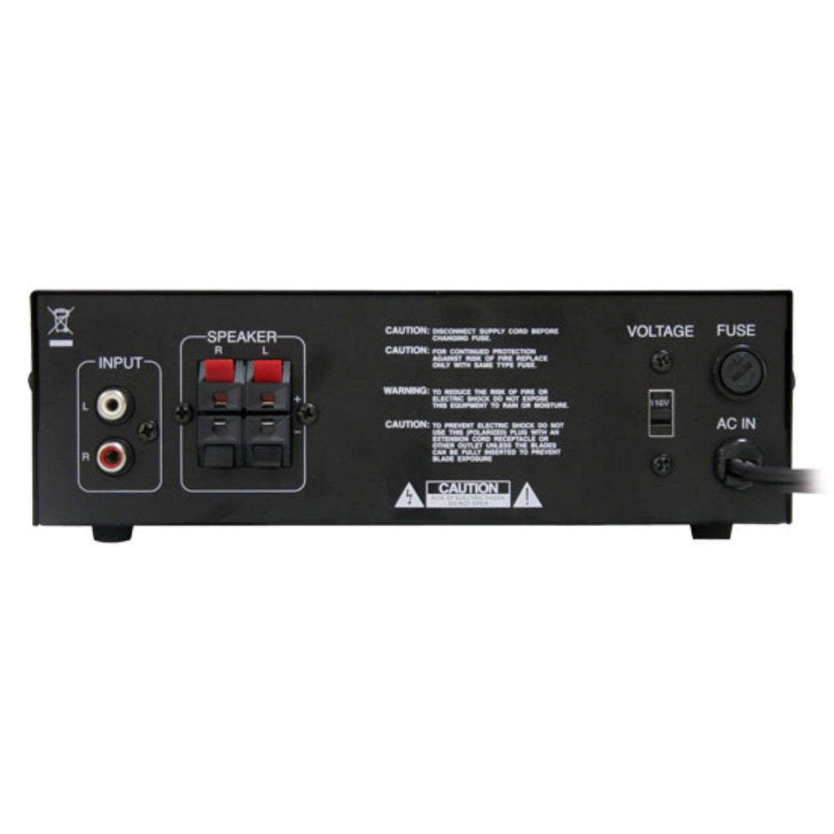 2x120 Watt Stereo Power Amplifier with USB & CD Input N6008