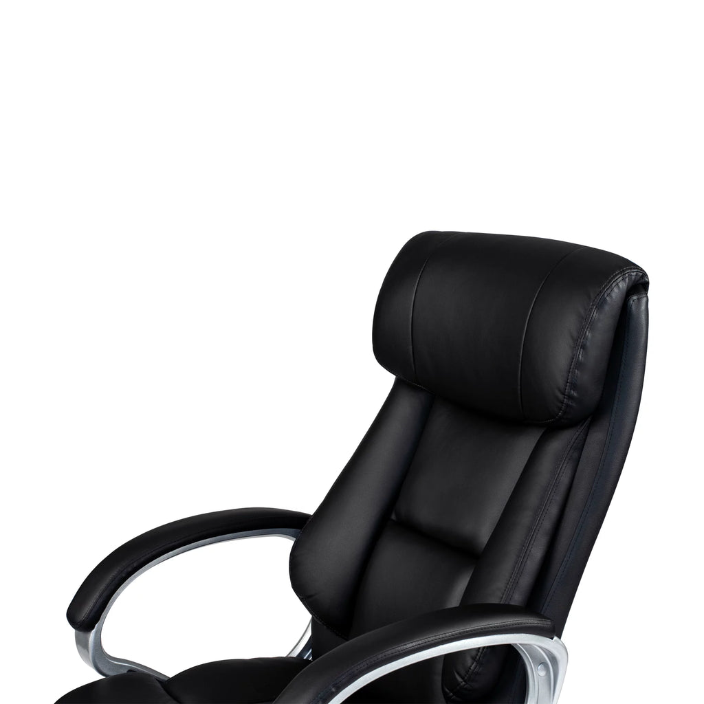 Faux Leather Office Chair in Black Y14140