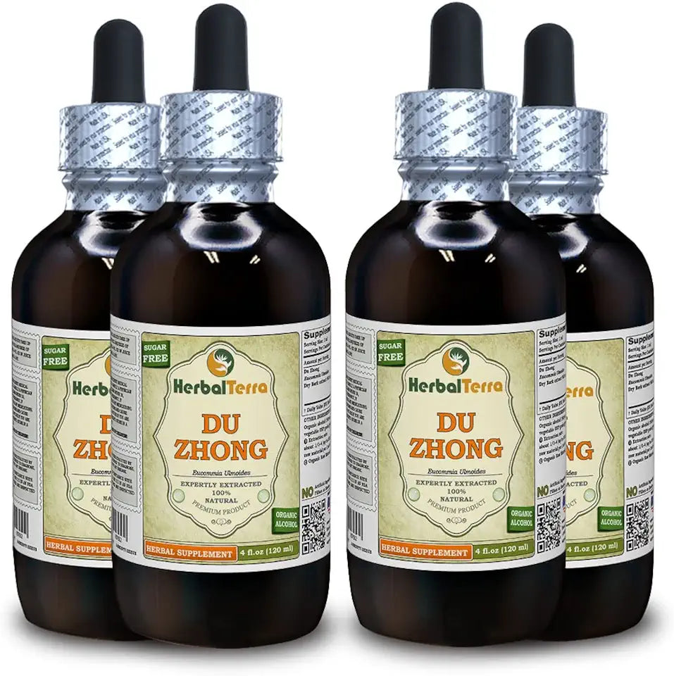 Eucommia Ulmoides Dried Bark Liquid Extract 4x120 ml E810