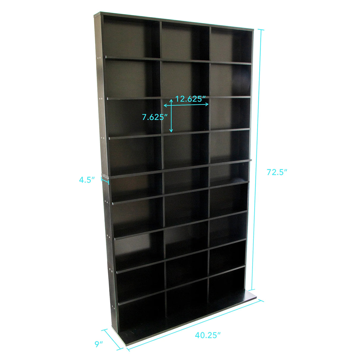 Black Media Storage Cabinet XL J7526