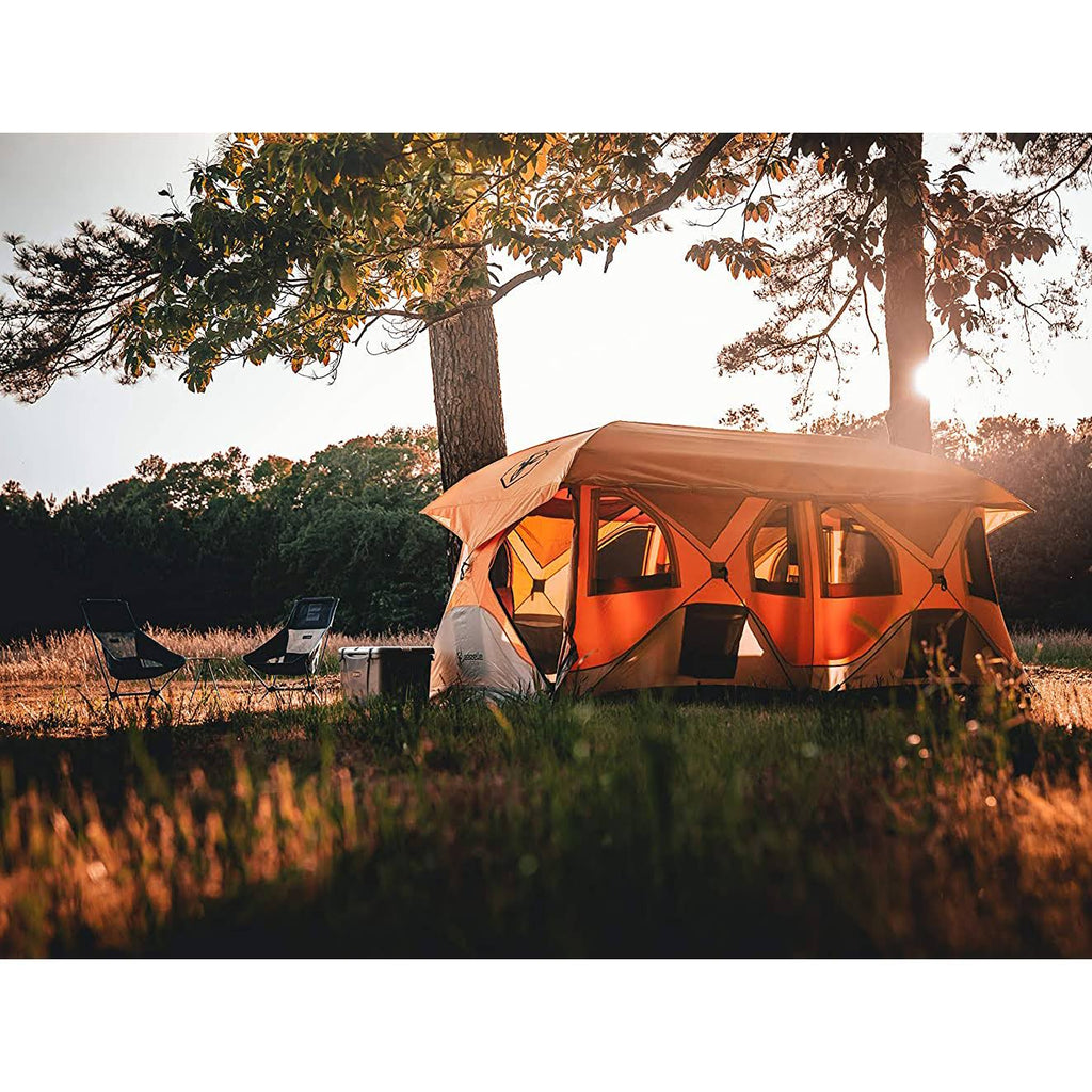 Orange 8 Person Pop Up Camping Tent G5857
