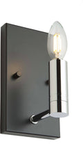 Matte Black Polished Nickel Wall Light G534