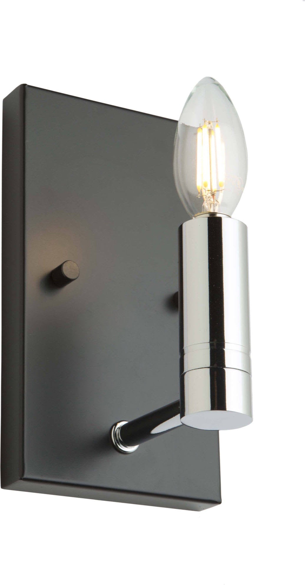 Matte Black Polished Nickel Wall Light G534