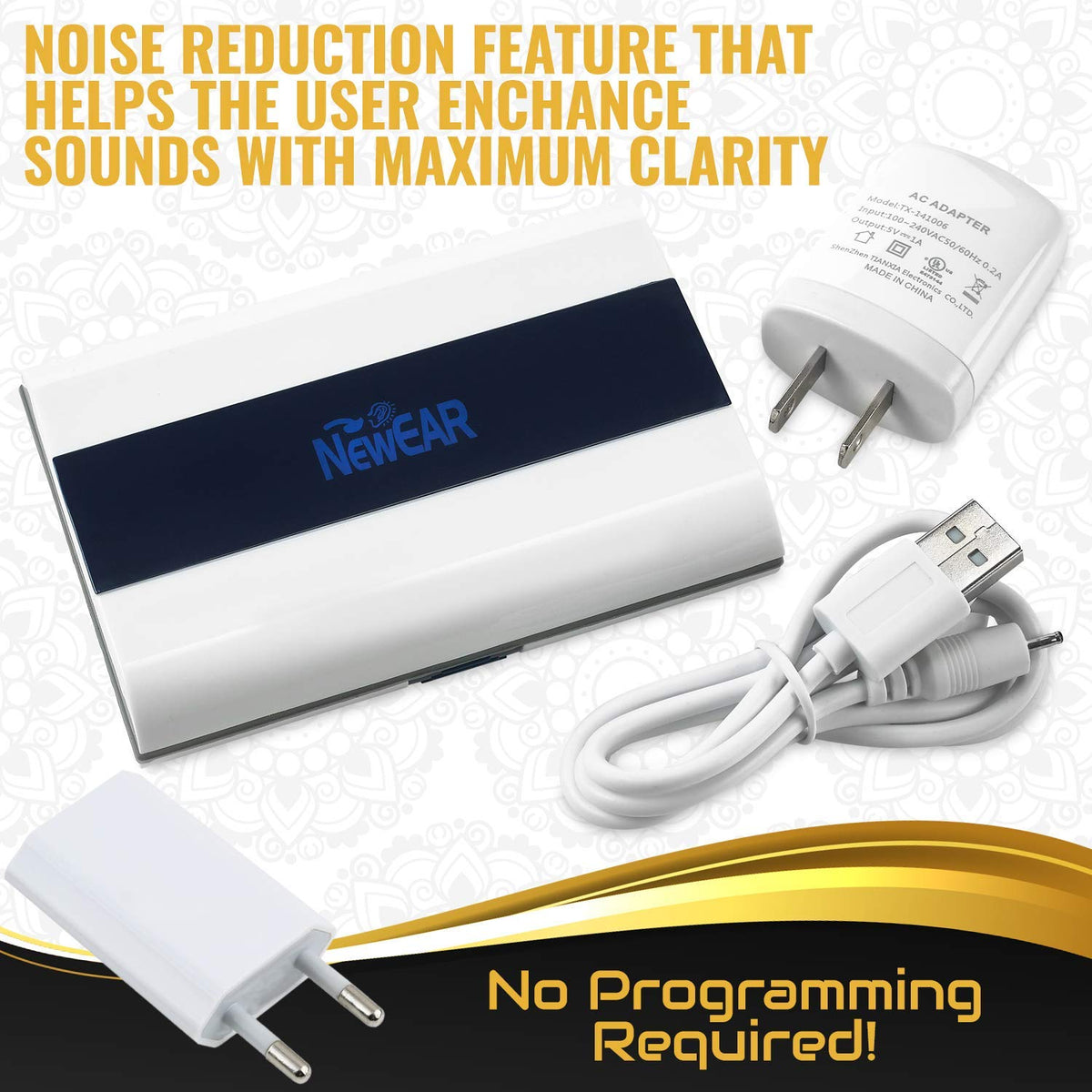 Rechargeable BTE Sound Amplifier C95622