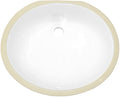 White Oval Undermount Sink W211350