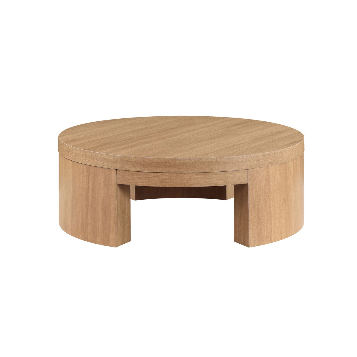 Round Coffee Table Warm Honey Finish Z3713