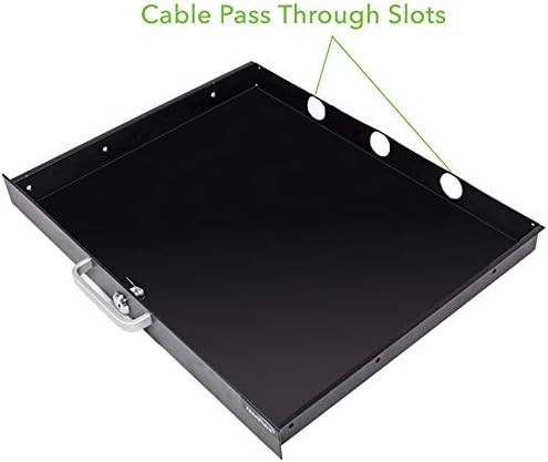 19 Inch Rack Mount Lockable Deep Drawer 1U Pack of 2 Z42813