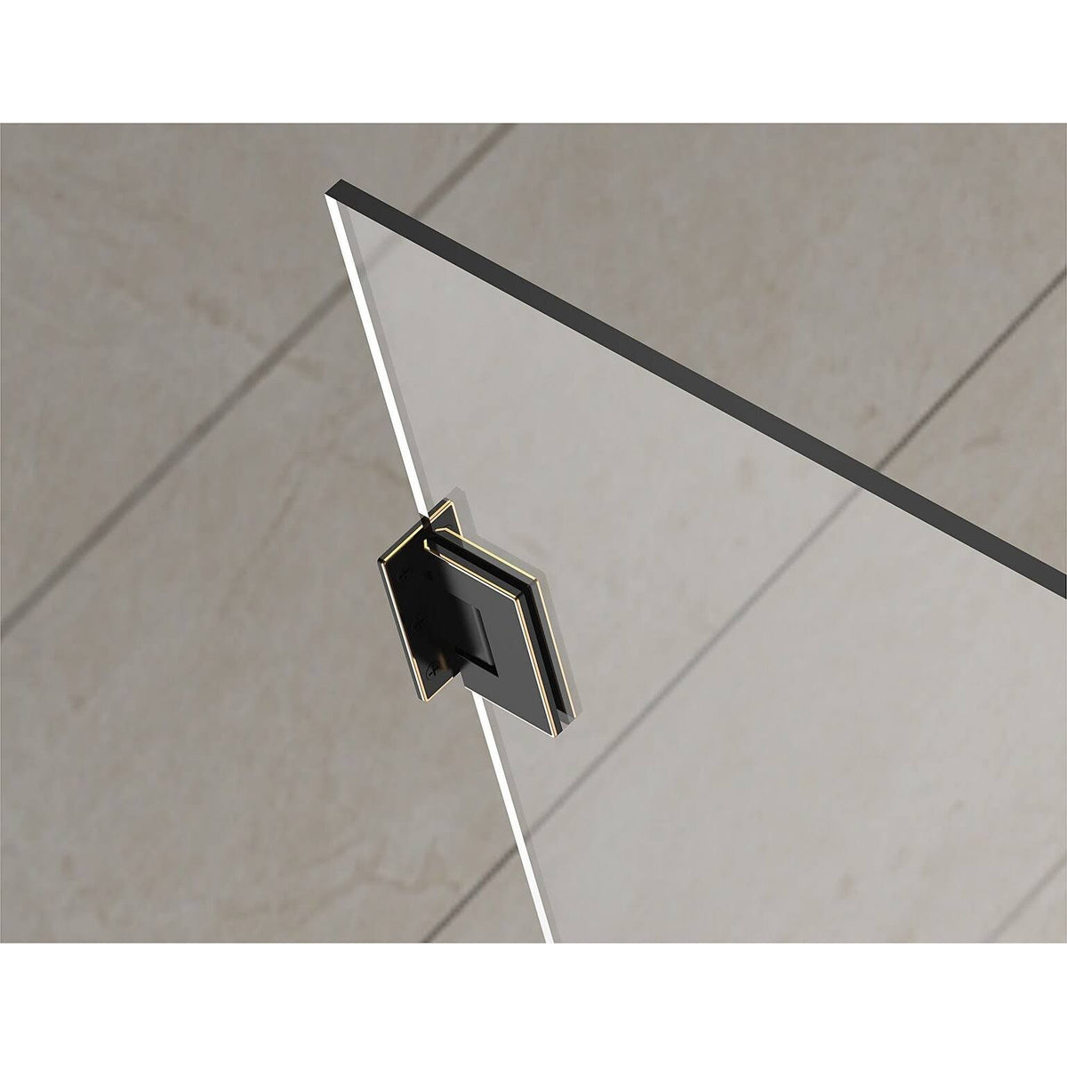 Chrome Frameless Square Shower Enclosure L197354