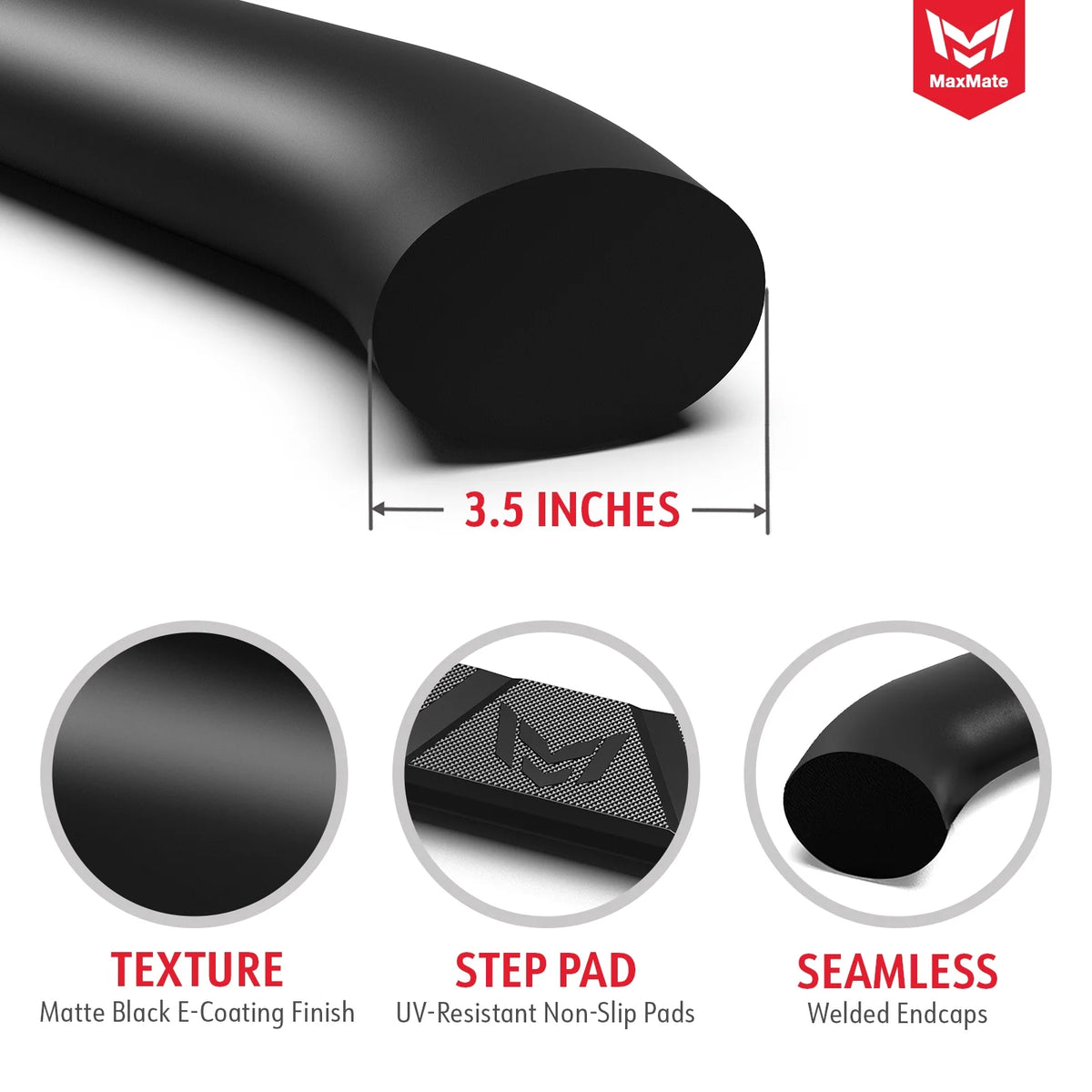 3.5" Oval Nerf Bar Side Steps N6509