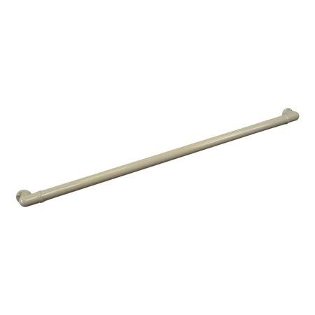 Handrail Section with Return, 7& Length, Gloss Beige G529289