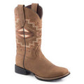 Tan Leather Aztec Boots Y363