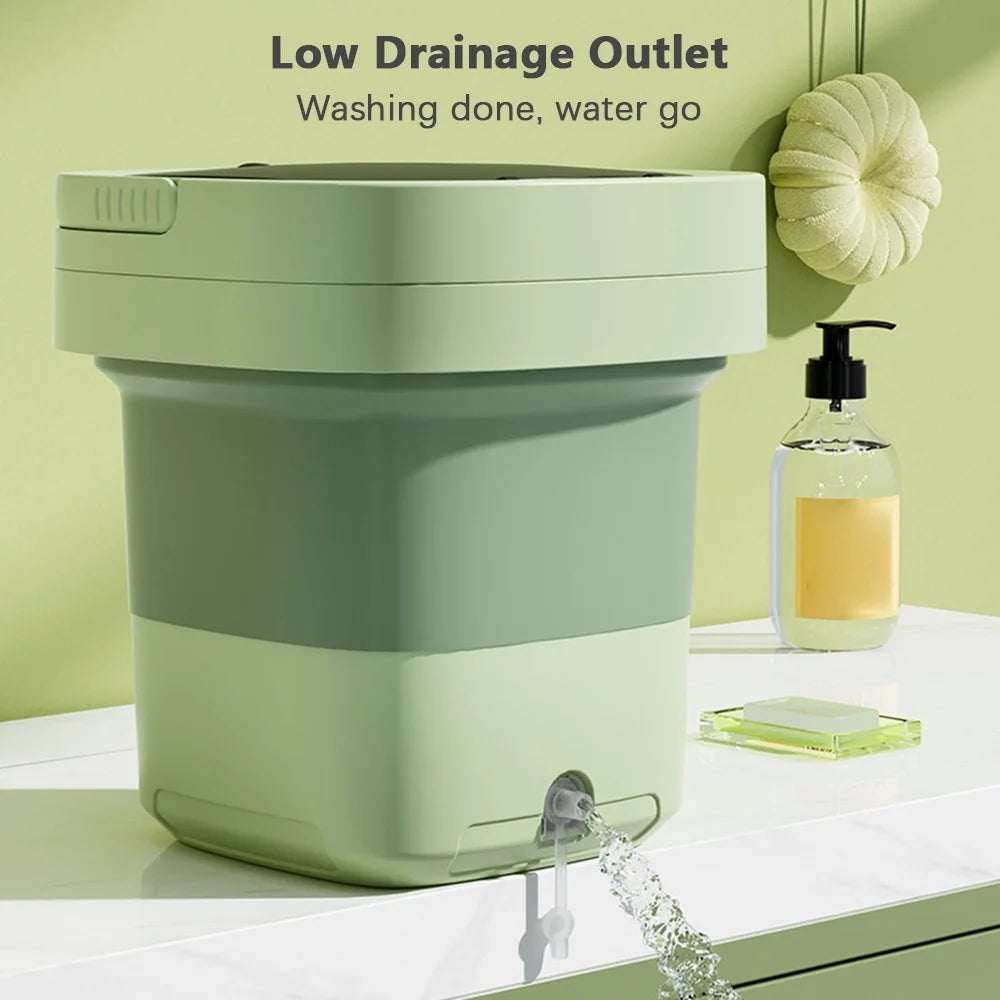 Portable Spin Dryer with Drain Basket and Drain Hose L26912