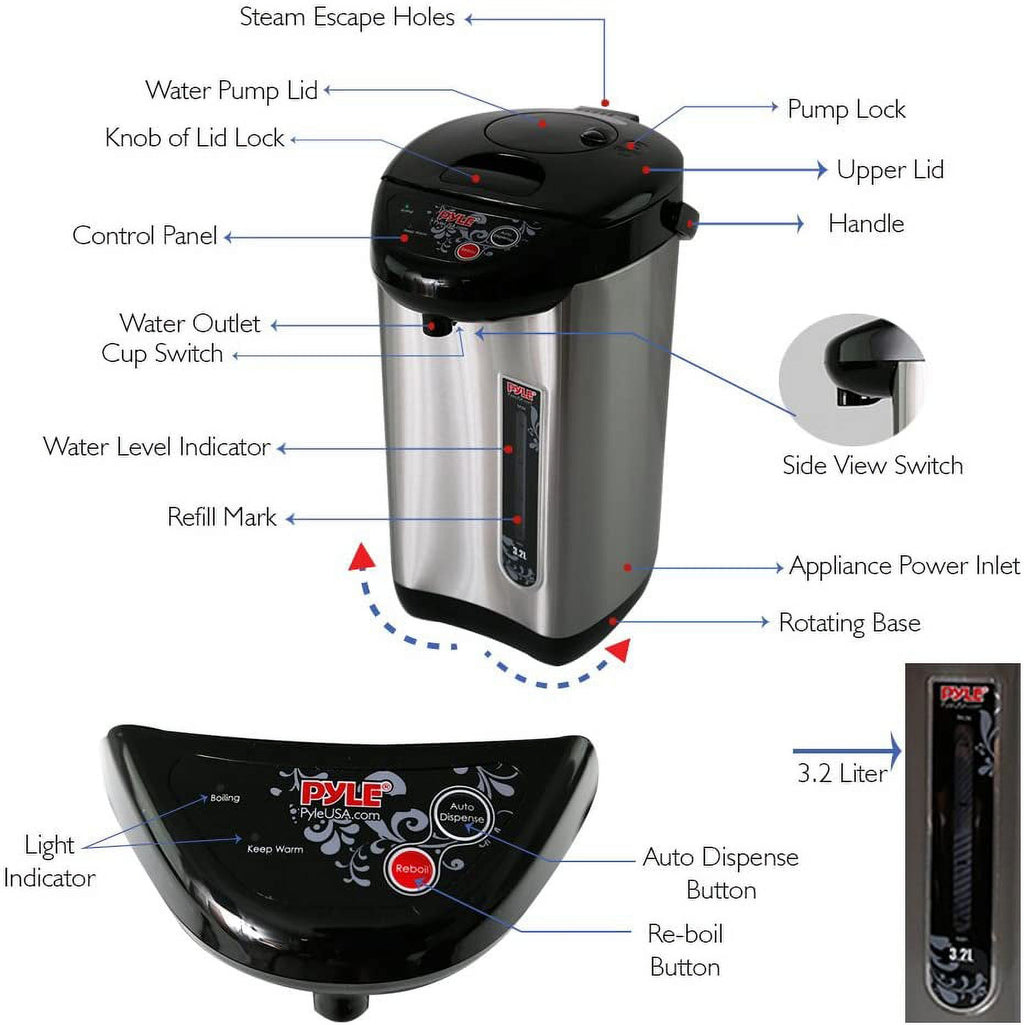 Electric Hot Water Kettle 3.38 Quarts Stainless Steel K223020