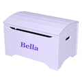 Solid Wood Toy Storage Chest Lavender Finish W8215