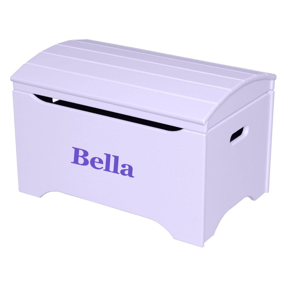 Solid Wood Toy Storage Chest Lavender Finish W8215