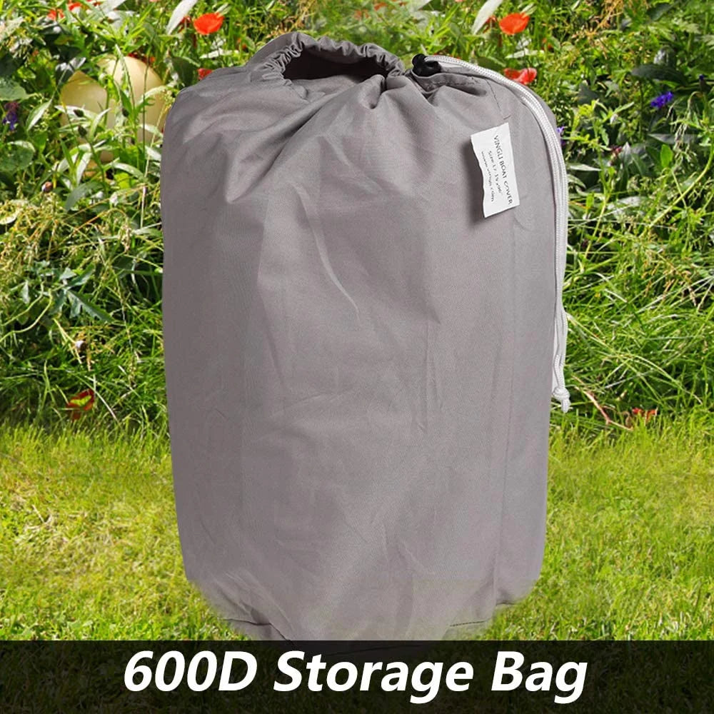 Boat Cover Heavy Duty 600D Polyester Waterproof UV Resistant Marine Grade B28062